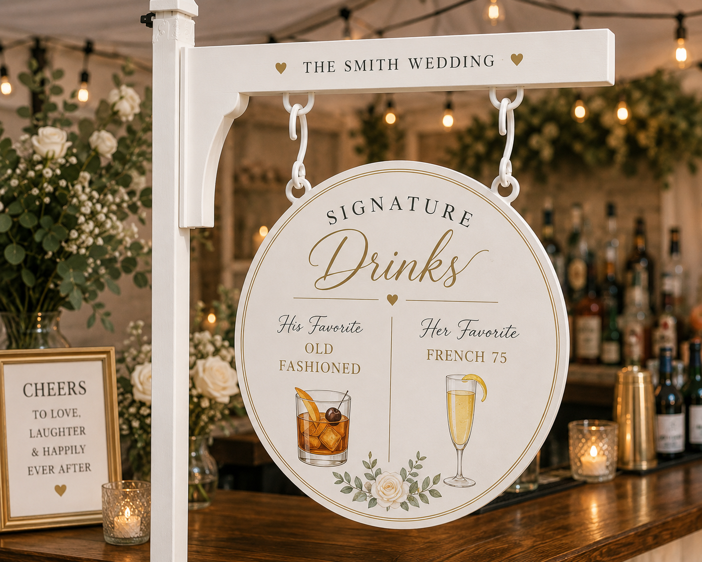 Custom Hanging Vendor Sign