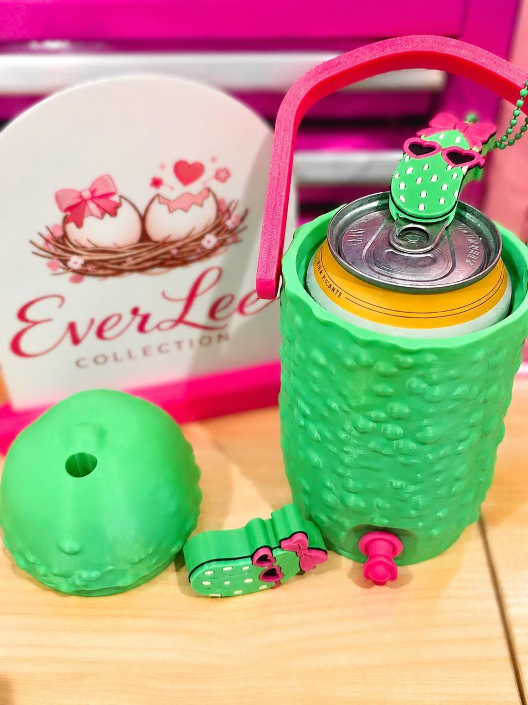 Pickle Theme Can Cooler/Holder & Tab Opener Keychain