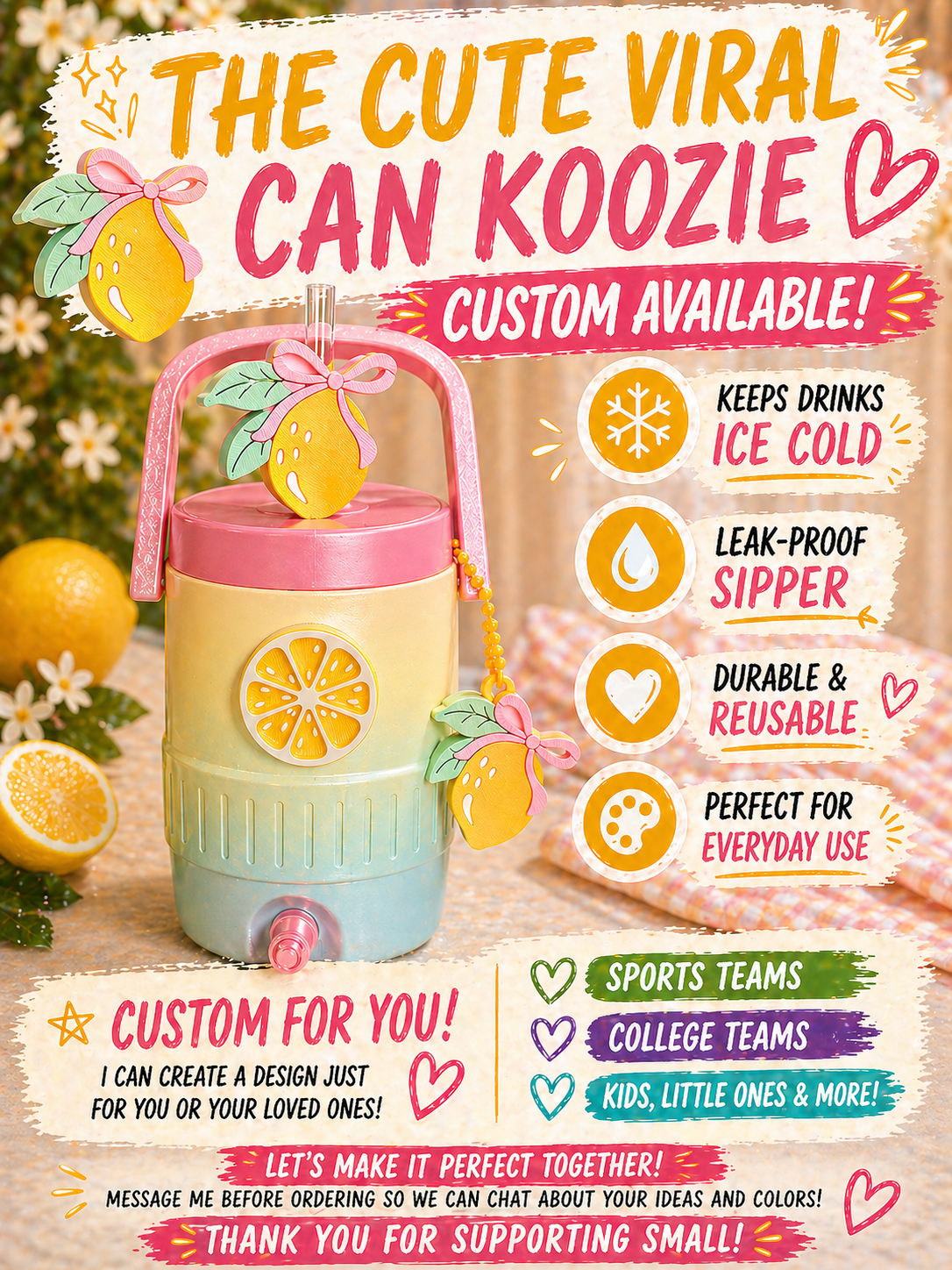 Custom Koozie Order Request