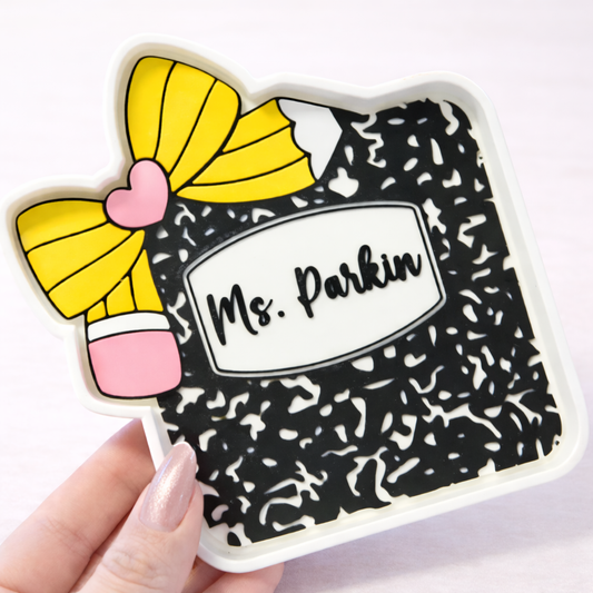 Personalized Composition Trinket Holder