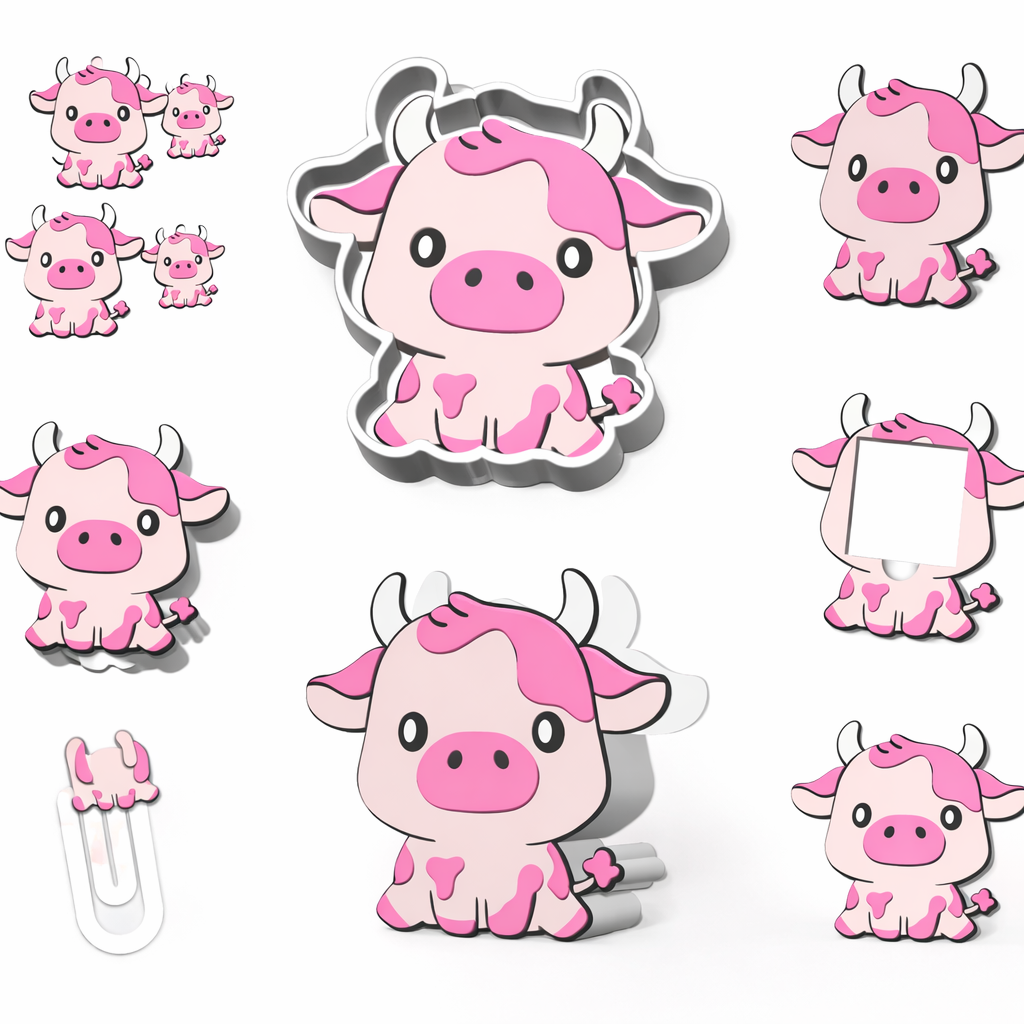 Highland Cow Sticky Note Holder