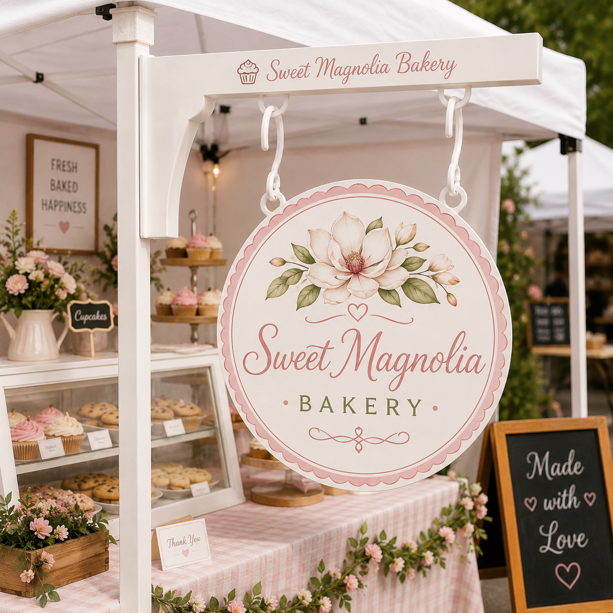 Custom Hanging Vendor Sign