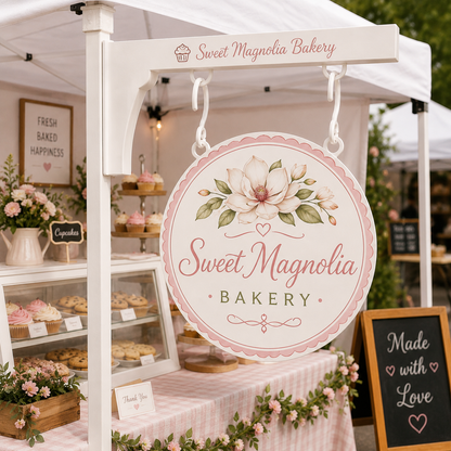 Custom Hanging Vendor Sign