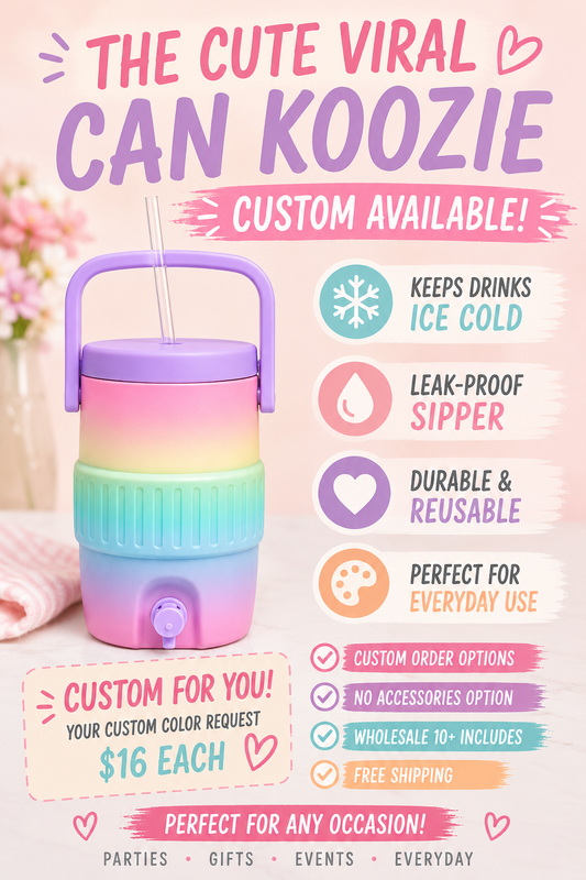 Custom Koozie Order Request Wholesale - No Accessories