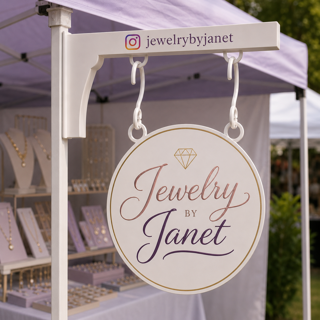 Custom Hanging Vendor Sign