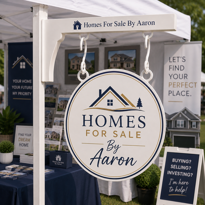 Custom Hanging Vendor Sign