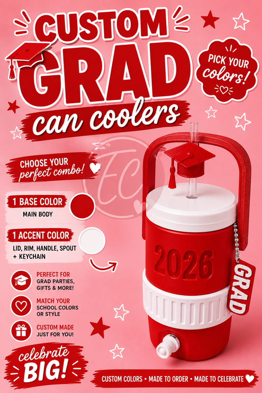 Custom Graduation Can Cooler