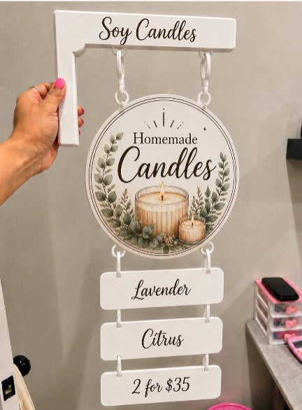 Custom Vendor Sign | Personalized Booth Sign | Market Tent Sign